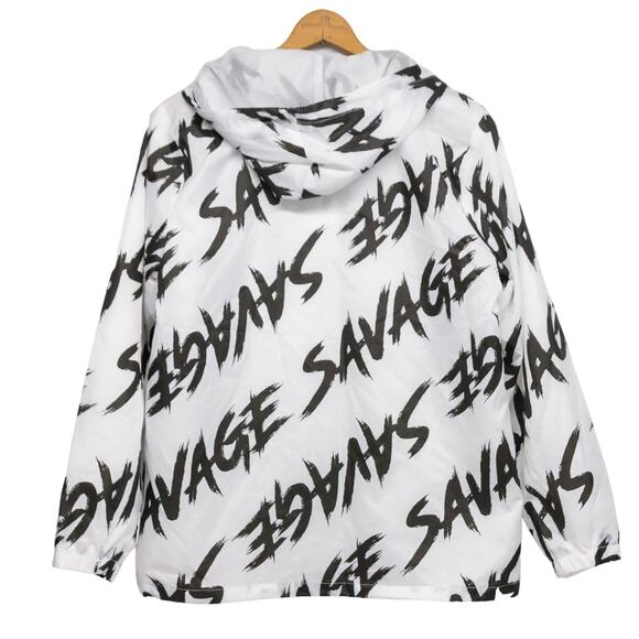 Men's Large Windbreaker PRIME THREADS Savage 3/4 Zip Hoodie - Picture 2 of 5